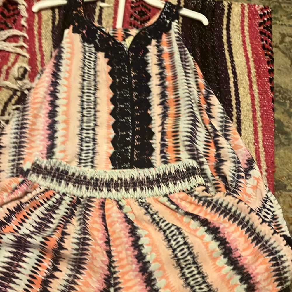 Colorful Patterned Sleeveless Dress